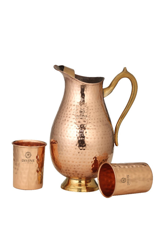 MUGHLAI JUG WITH 2 GLASS GIFT PACK