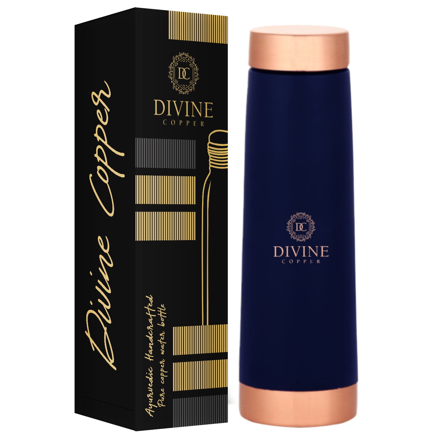 Pure Copper Bottle - Eclair 700ml All colours