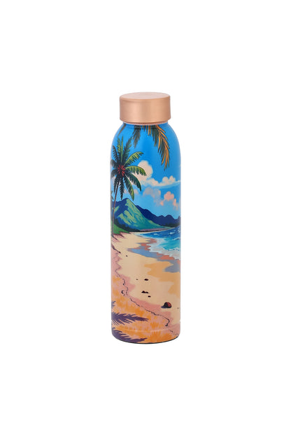 Oreo - Beach Scenery Pure Copper Bottle