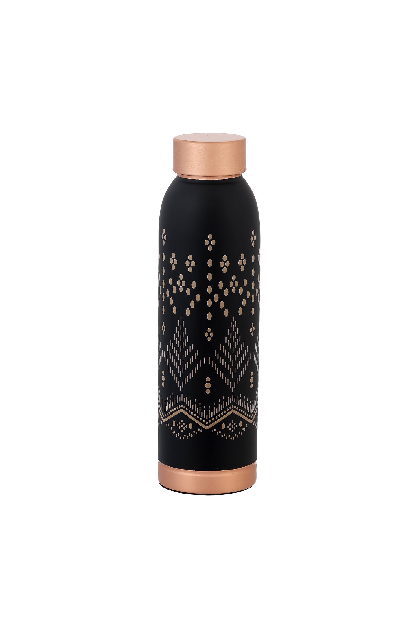Oreo - Circle & Line Print Pure Copper Bottle