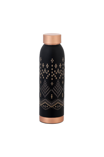 Oreo - Circle & Line Print Pure Copper Bottle