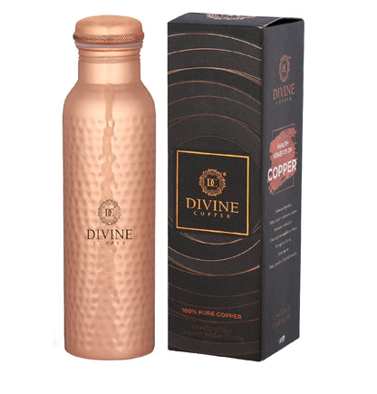 PIE - Hammered Pure  Copper Water Bottle