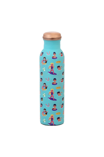 PIE -  Beach Print Pure Copper Bottle