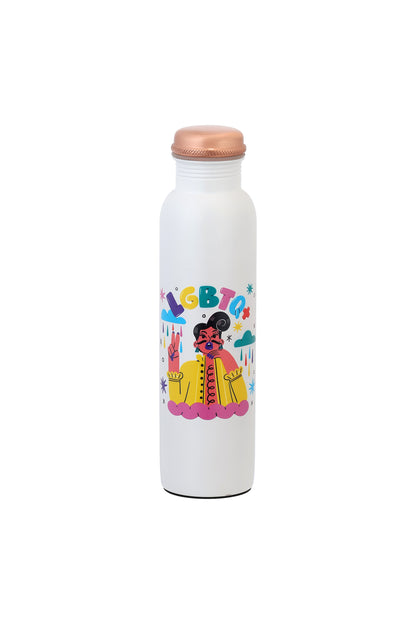 PIE - Genz LGBTQ  Print Pure Copper Bottle