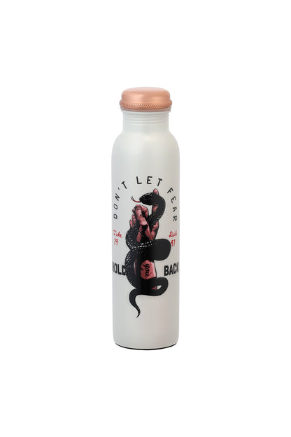 PIE - Hand with Snake Print Pure Copper Bottle