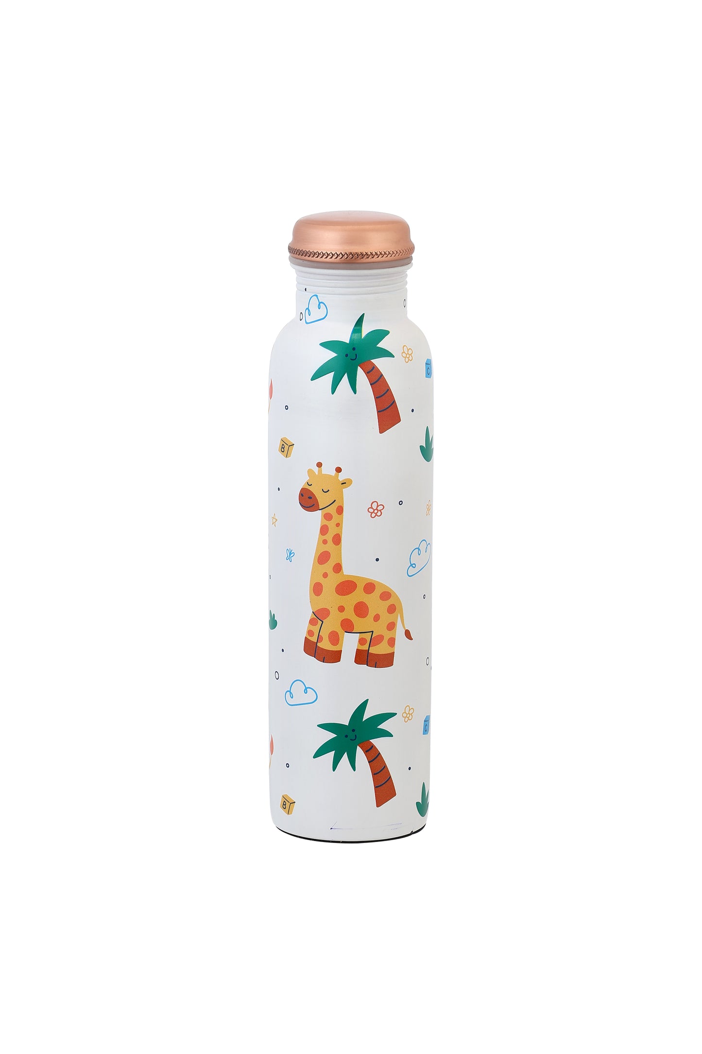 PIE - Jiraaf With Tree Print Pure Copper Bottle