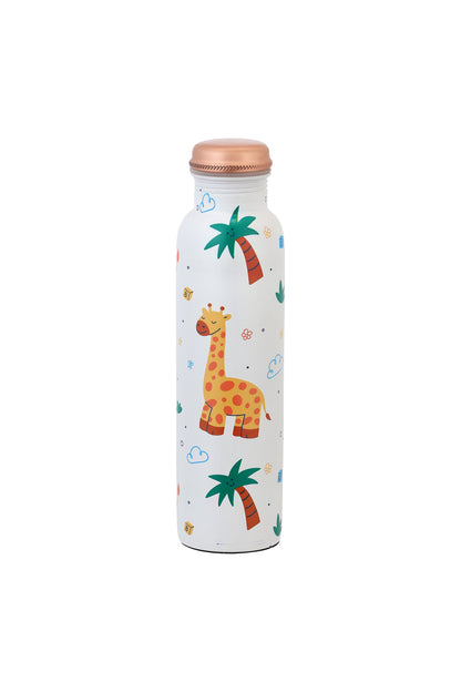 PIE - Jiraaf With Tree Print Pure Copper Bottle