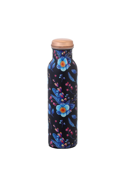 PIE - Sprinkal Flower Print Pure Copper Bottle