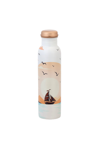 PIE - Sunset Print Pure Copper Bottle