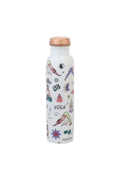 PIE - Yoga Print Pure Copper Bottle