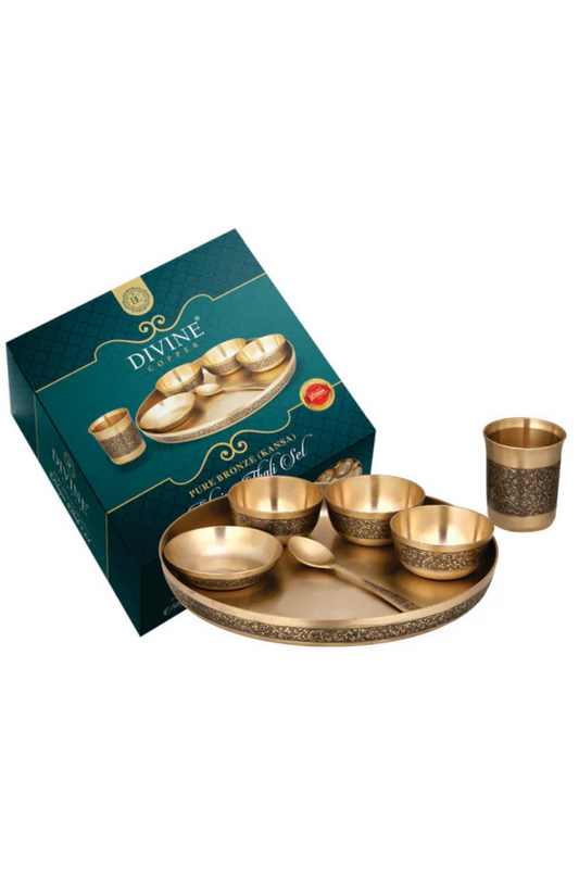 Pure Kansa (Bronze) Bhojan thali set