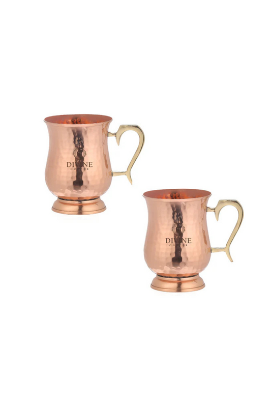 Pure copper mule mug -CURVE Pack of 2