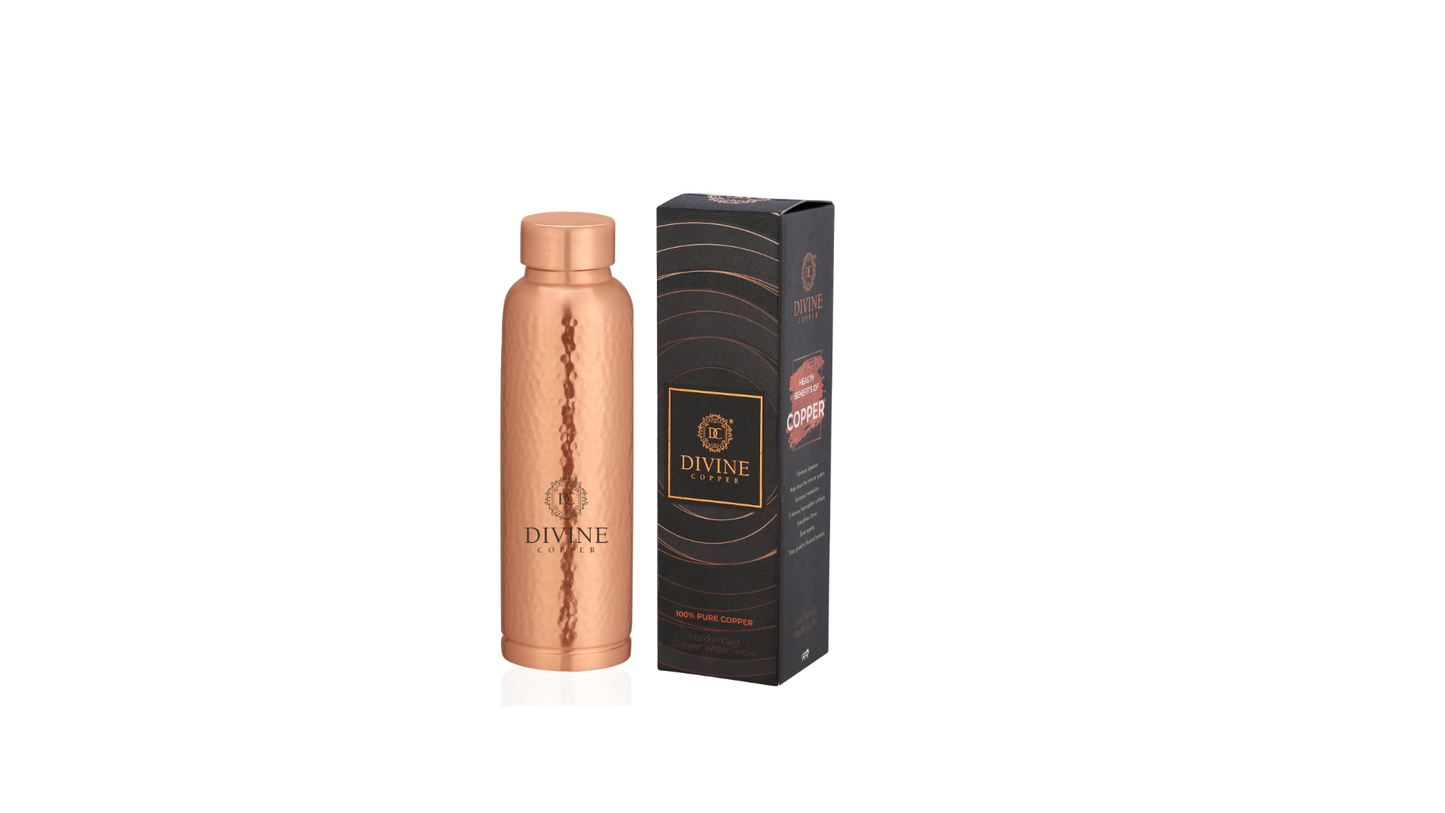 OREO-Hammered Pure copper bottle