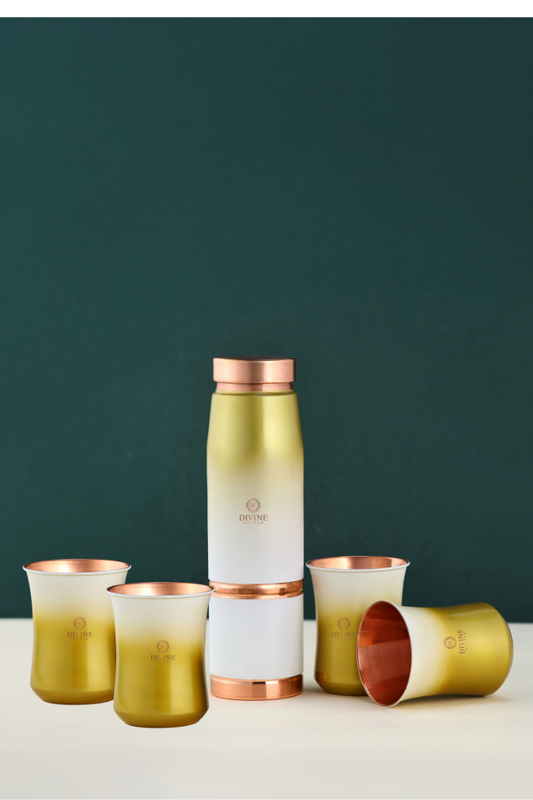DONUT MULTISHADE BOTTLE WITH 4 GLASS -GIFT SET