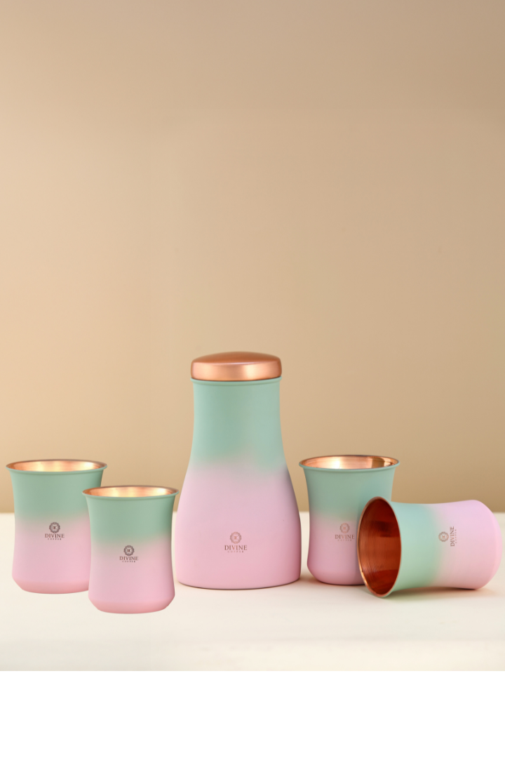 BEDROOM JAR MULTISHADE WITH 4 GLASS- GIFT SET