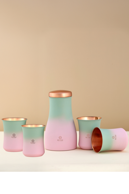 BEDROOM JAR MULTISHADE WITH 4 GLASS- GIFT SET
