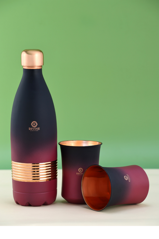 LOTUS MULTISHADE BOTTLE WITH 2 GLASS -GIFT PACK