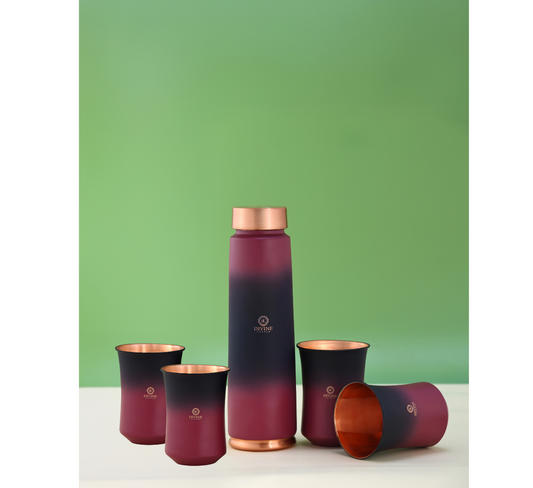 ECLAIR MULTISHADE BOTTLE WITH 4 GLASS -GIFT PACK