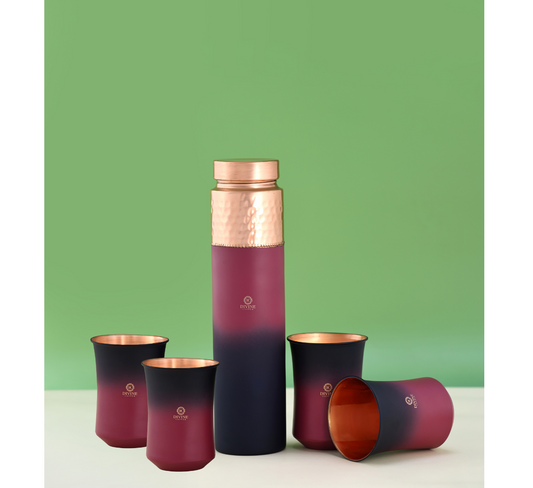 JELLY MULTISHADE BOTTLE WITH 4 GLASS-GIFT SET