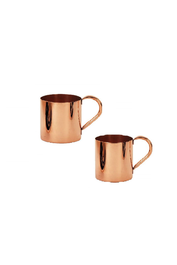 Pure copper mule mug-PLAIN STRAIGHT Pack of 2