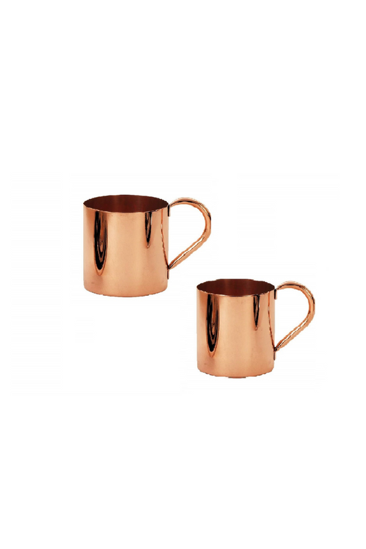 Pure copper mule mug-PLAIN STRAIGHT Pack of 2