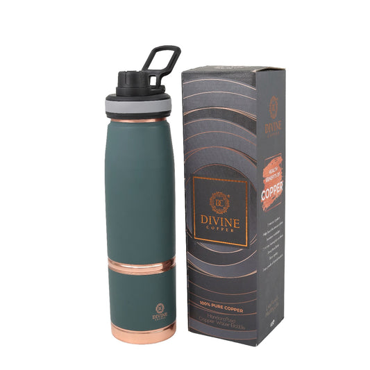 DOUGHNUT-Green Pure Copper Water Bottle