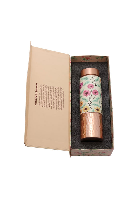Jelly - Vintage Disty Flower Pure Copper Bottle Gift Set