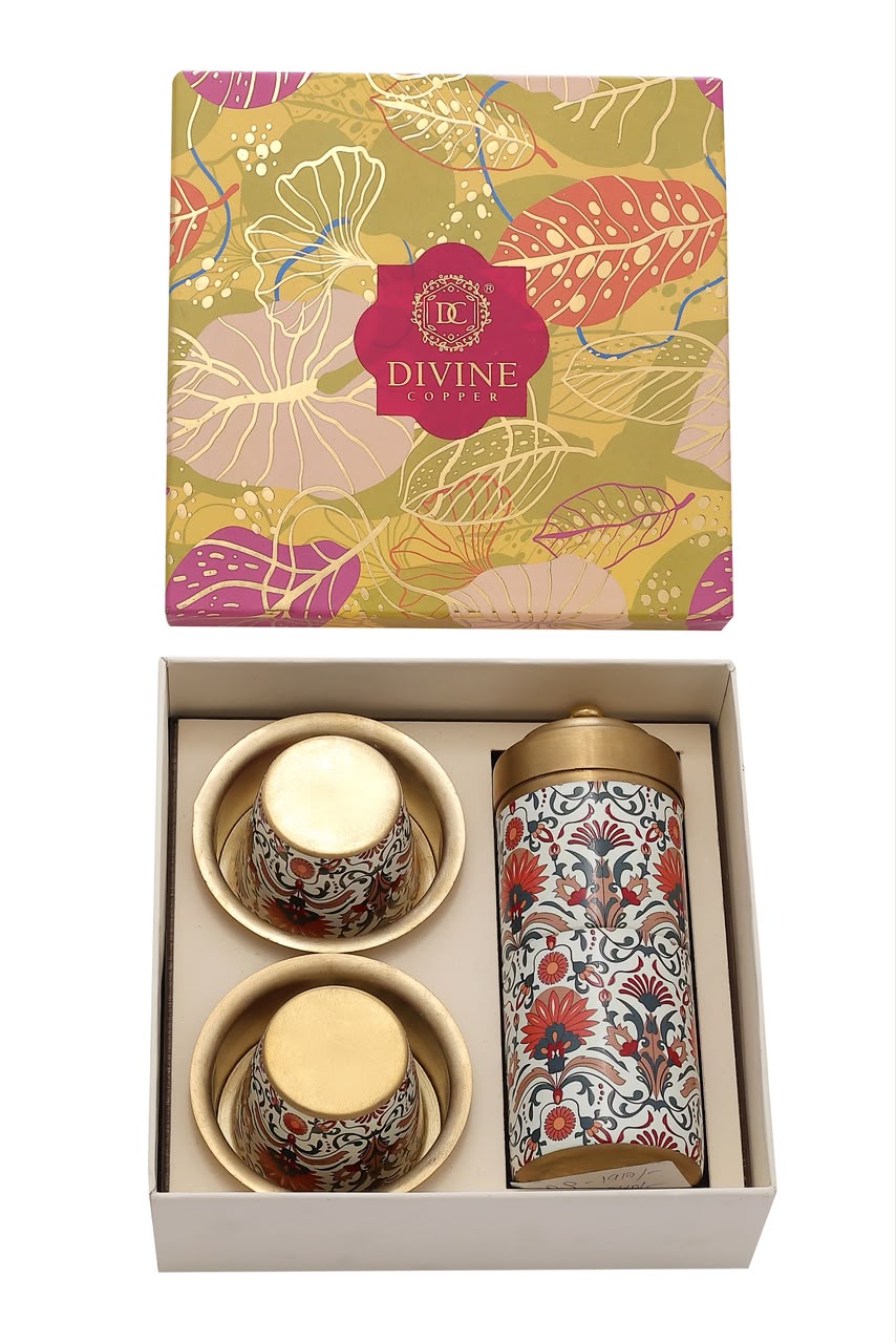 Brass Coffee filter & dabara Gift Pack