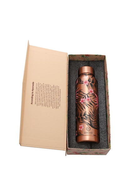 Oreo - Leafs Texture Pure Copper Bottle Gift Set