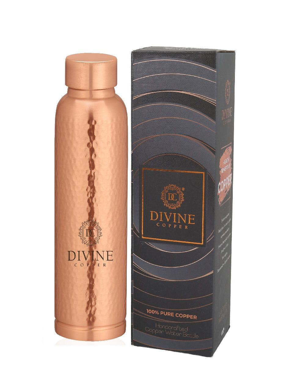 OREO-Hammered Pure copper bottle