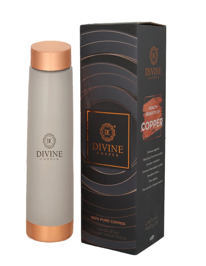 ECLAIR Grey-Pure copper water bottle