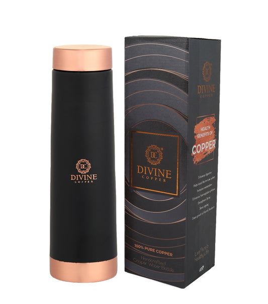 ECLAIR Black-Pure copper water bottle