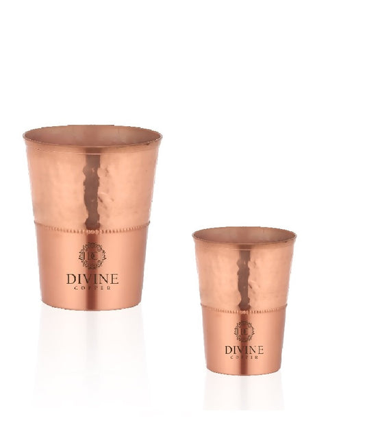 PURE COPPER LASSI GLASS -PACK OF 2