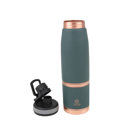 DOUGHNUT-Green Pure Copper Water Bottle