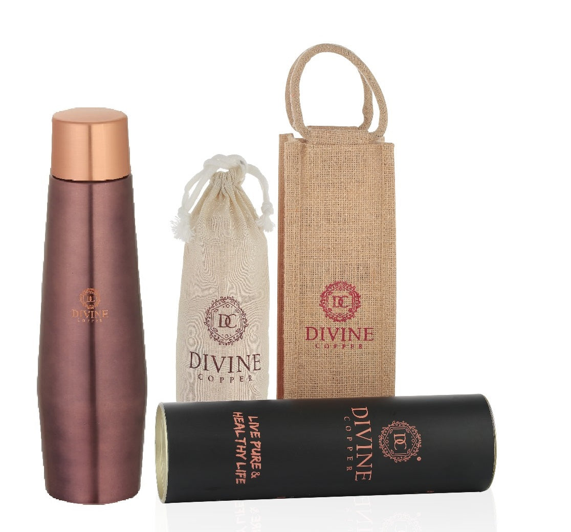 CROWN-Antique Copper Pure Copper Water Bottle