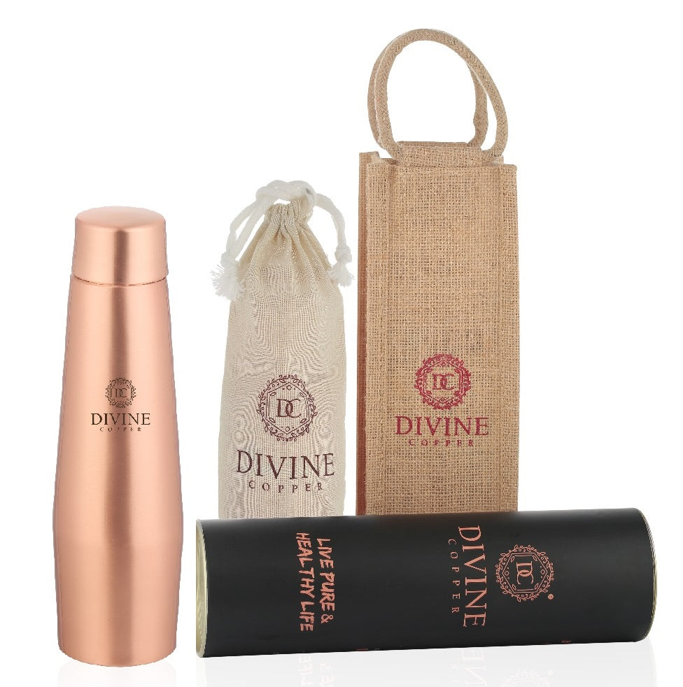 CROWN -Golden Pure Copper Water Bottle