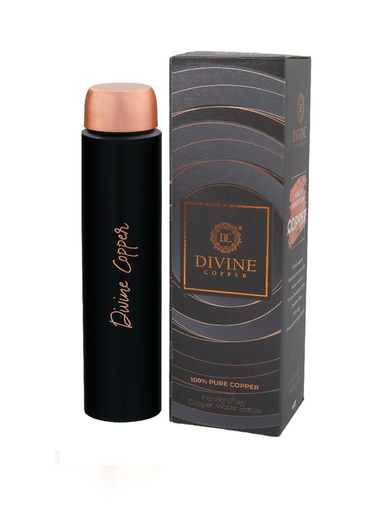 HEXA-Black Pure copper water bottle
