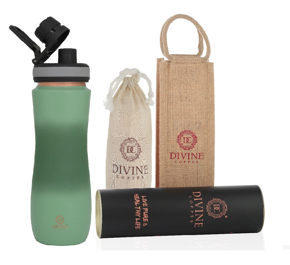 CURVE-Evergreen Pure Copper Sipper