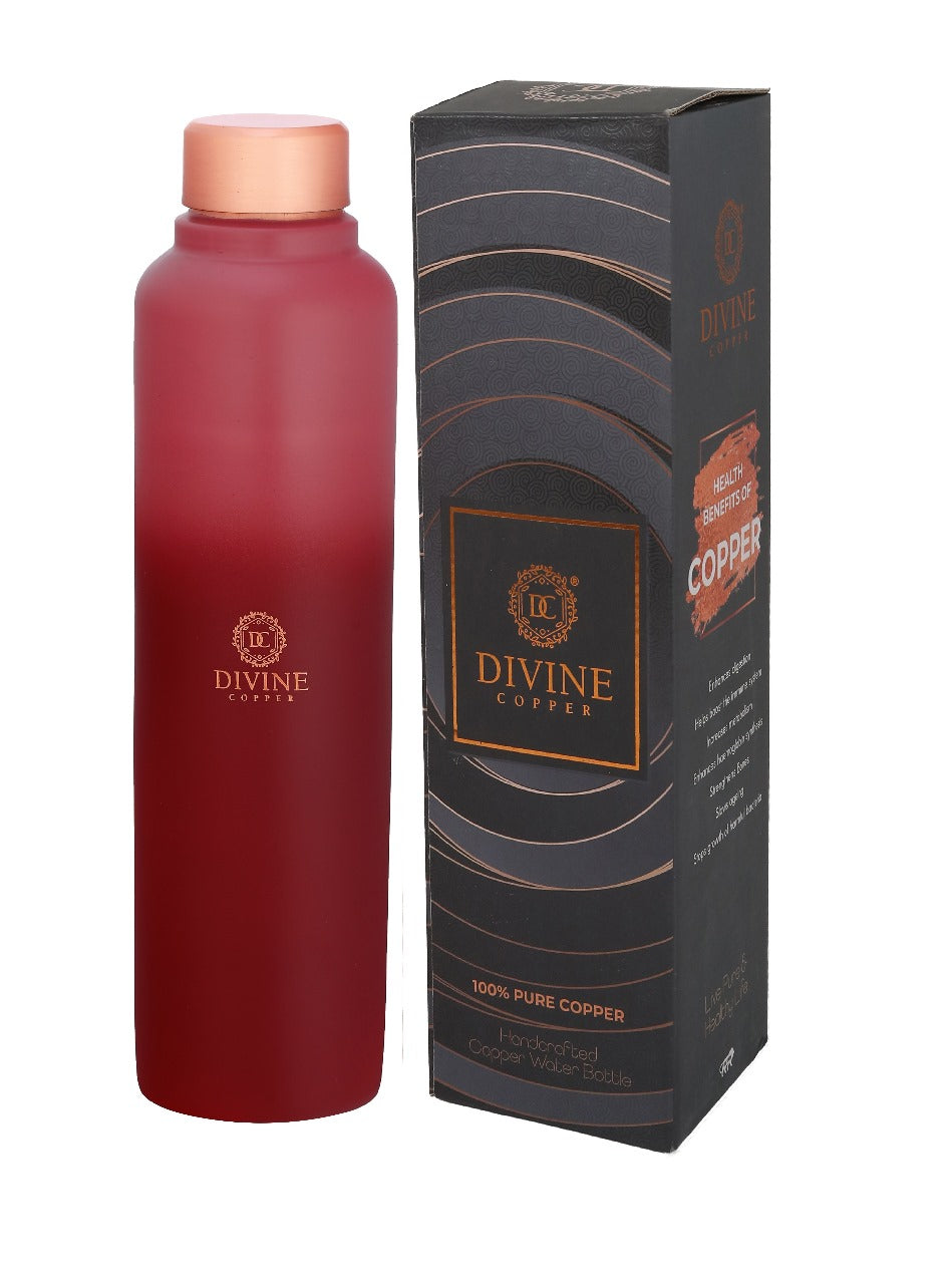 BITA -Cherry Red Pure Copper Water Bottle