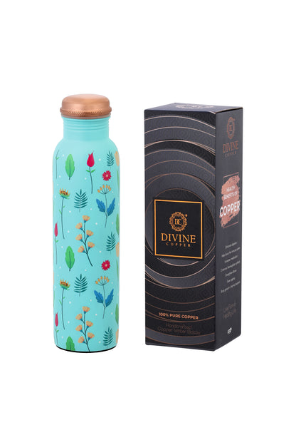 PIE -  Spring Flower Print Pure Copper Bottle