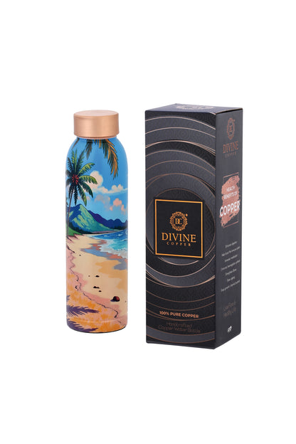Oreo - Beach Scenery Pure Copper Bottle