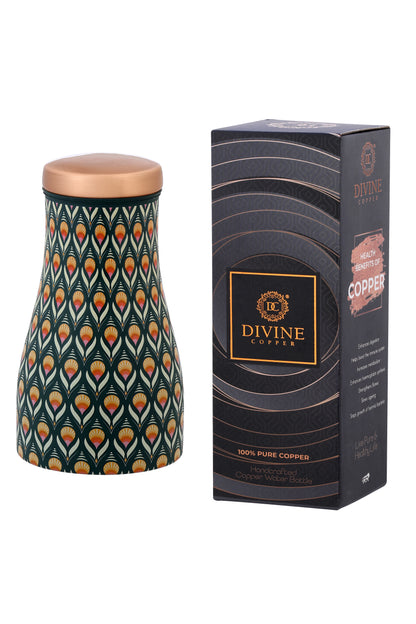 JAR -  Retro Print Pure Copper Jar