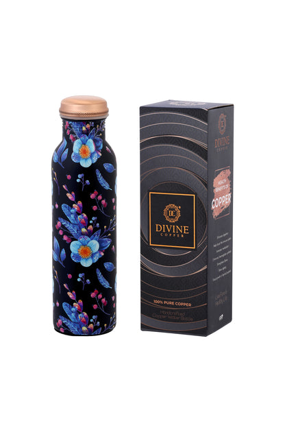 PIE - Sprinkal Flower Print Pure Copper Bottle