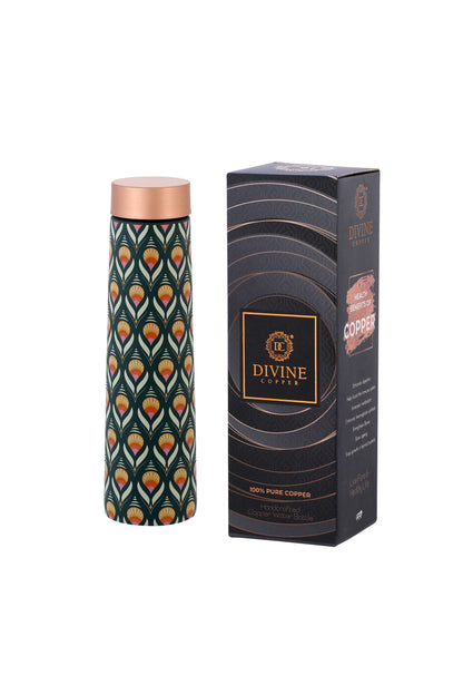 Eclair - Retro Pattern Pure Copper Bottle