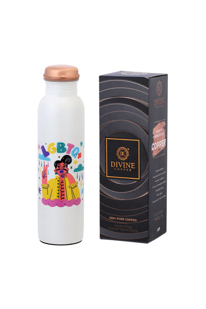 PIE - Genz LGBTQ  Print Pure Copper Bottle