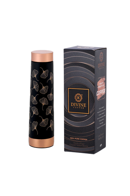 Eclair - Mashroom Print Pure Copper Bottle