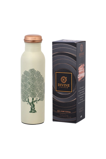 PIE - Sanjhi Tree Print Pure Copper Bottle