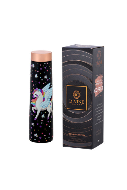 Eclair - Unicorn Print Pure Copper Bottle