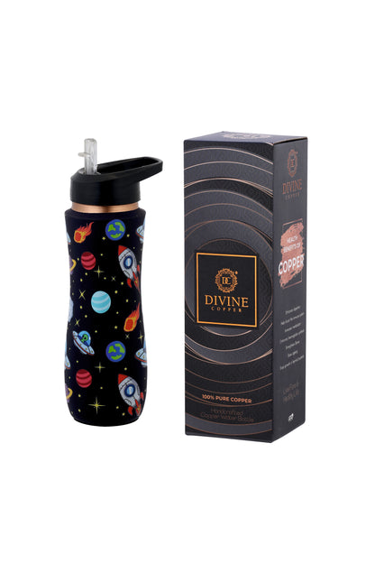 Sipper -  Space Print Pure Copper Bottle
