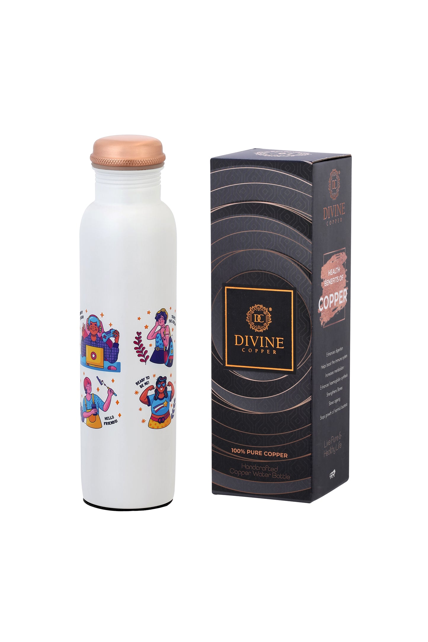 PIE - Genz Print With Pure Copper Bottle